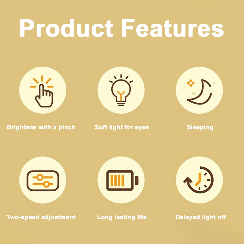 Cute Capybara Night Light Cute Cartoon Silicone Creative Bedside Sleep Night Lamp Room Decor Birthday Christmas Gift