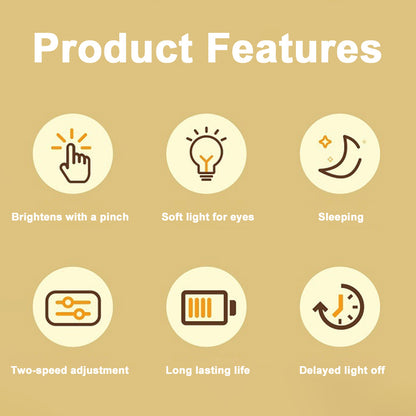 Cute Capybara Night Light Cute Cartoon Silicone Creative Bedside Sleep Night Lamp Room Decor Birthday Christmas Gift